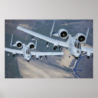 Poster Aéronef A-10 Thunderbolt II