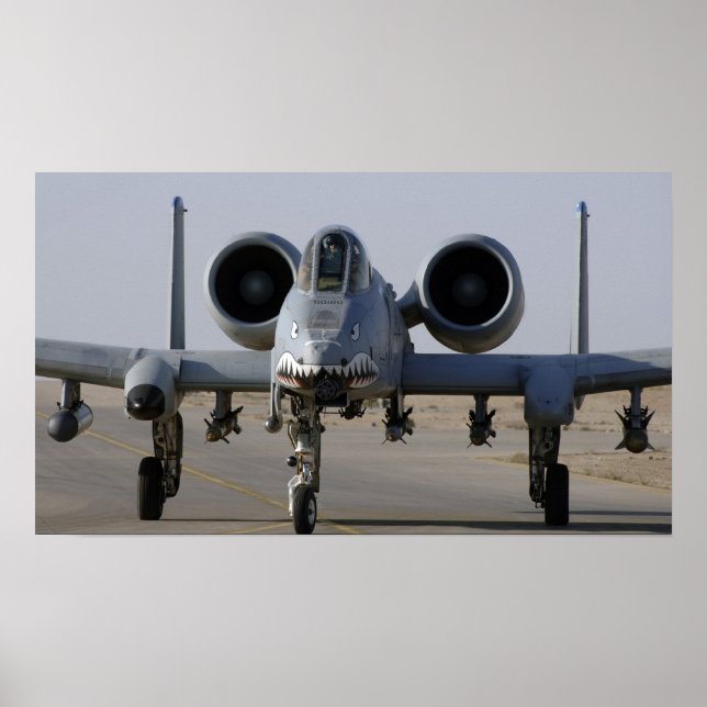Poster Aéronef A-10 Thunderbolt II (Devant)