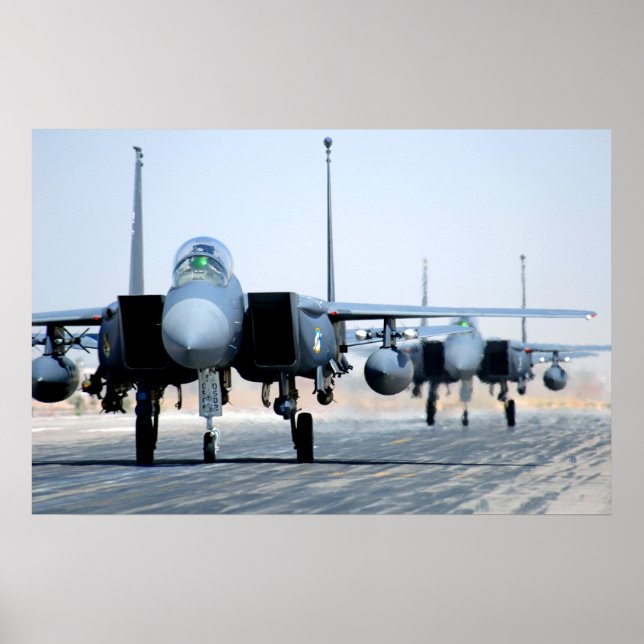 Poster Aéronef F-15E Strike Eagle (Devant)