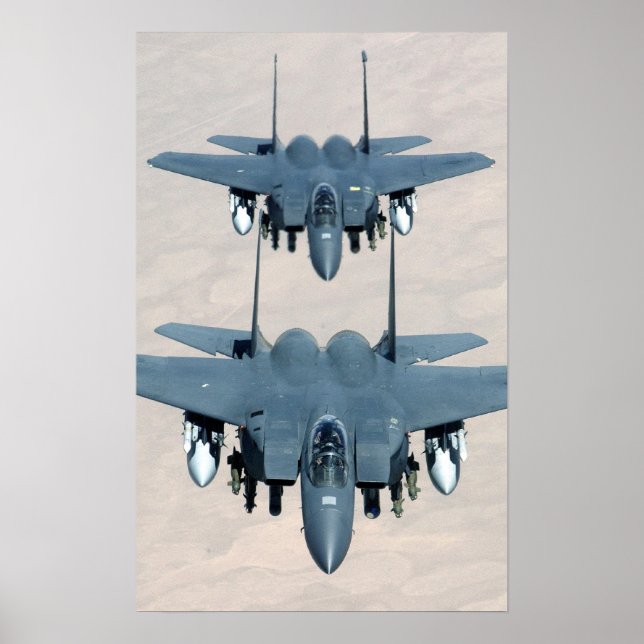 Poster Aéronef F-15E Strike Eagle (Devant)