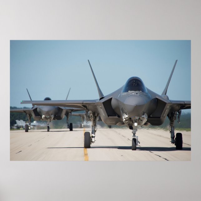 Poster Aéronef F-35 Lightning II (Devant)