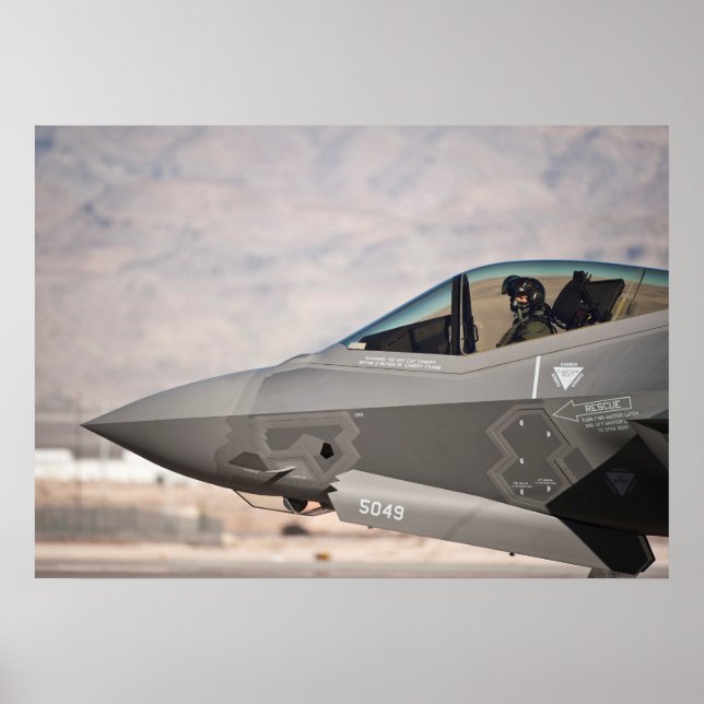 Poster Aéronef F-35A Lightning II (Devant)