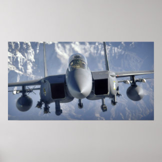 Poster Aéronefs de l'aigle de frappe F-15