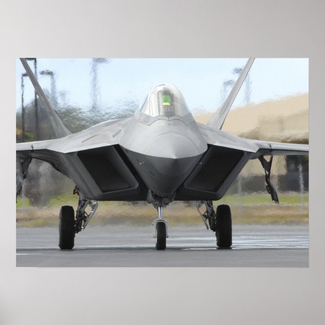 Poster Aéronefs de Raptor F-22 (Devant)