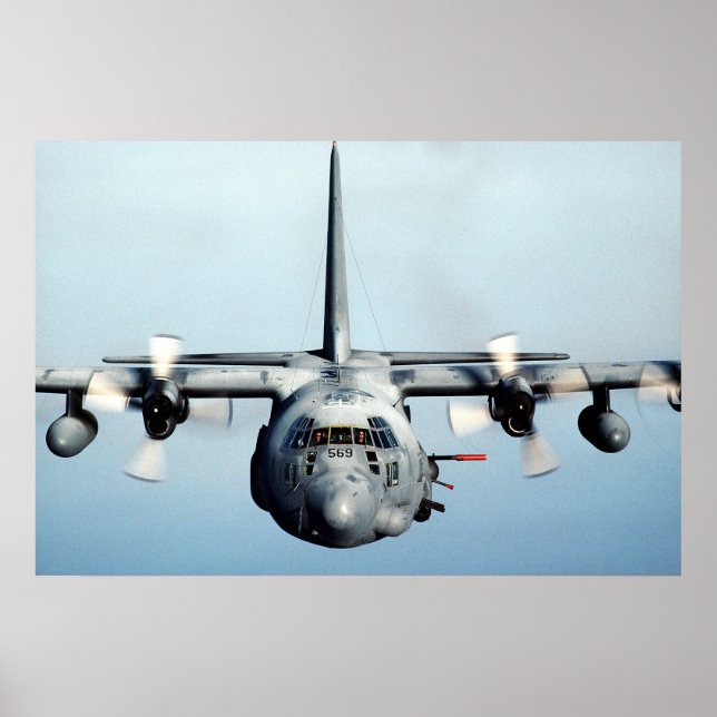Poster Aéronefs de spectre AC-130H (Devant)