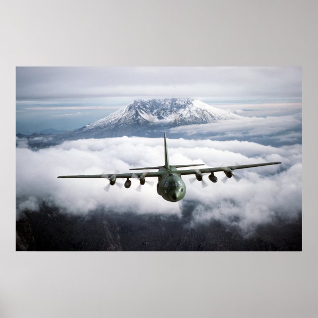 Poster Aéronefs Hercules C-130E (Devant)