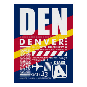 Poster Aéroport de Den Denver