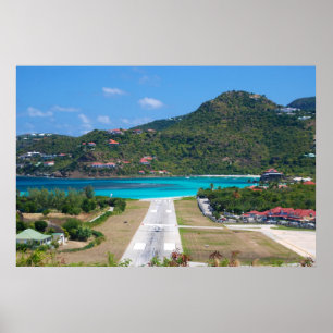 Poster Aéroport de Saint-Barthélemy (St. Barts)