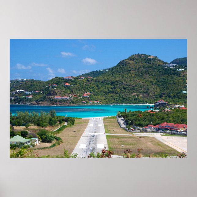 Poster Aéroport de Saint-Barthélemy (St. Barts) (Devant)