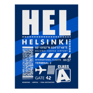 Poster Aéroport HEL Helsinki