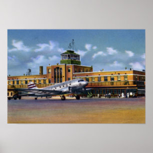 Poster Aéroport municipal de Kansas City Missouri