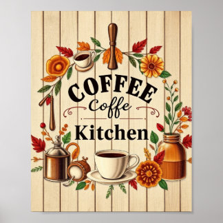 Poster Aesthetic Coffee Kitchen Minimalist Wall Art