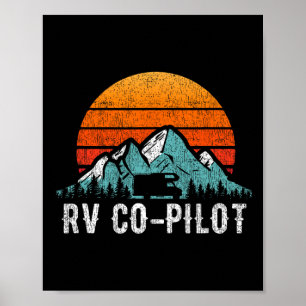 Poster Affaires de voyage en camping-car Vacances en camp