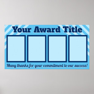 Poster Affichage customisé des prix étudiants de 4 photos