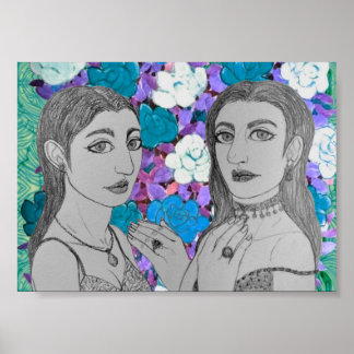 Poster Affichage des anneaux Mariages