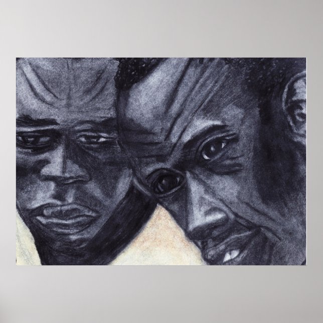 POSTER AFFICHAGE DES VISAGES DE TRANSITION (Devant)