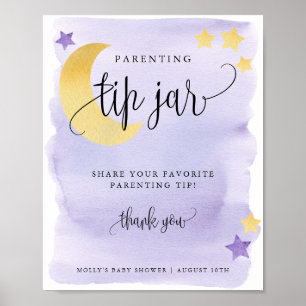 Poster Affichage du pot à pourboires pour conseils de par