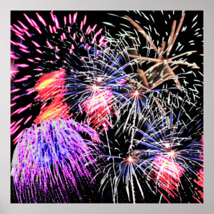 Poster Affichage Fireworks