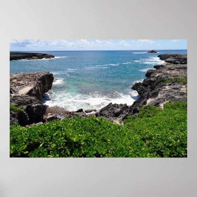 Poster Affichage pittoresque de l'affiche de la côte hawa (Devant)