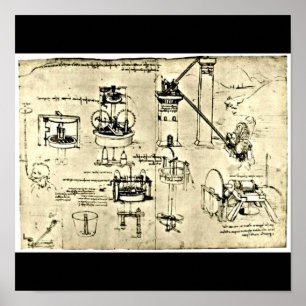 Poster Affiche-Classique/Cru-Leonardo da Vinci 18