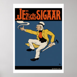 Poster Affiche/copie de cigare : Le cigare de 2 cents de