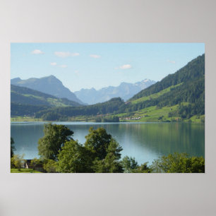 POSTER AFFICHE, DANS LES ALPES SUISSES
