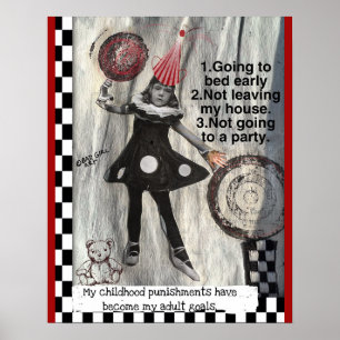 -POSTER affiche d'art pour les filles