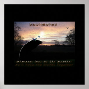 Poster "Affiche de temps orageux de Soulmates " *