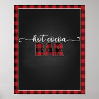 Affiche/enseigne 8x10 Flannel Fling Bar à cacao ch