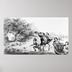 Poster Affiche/impression "Amerigo Vespucci in America"