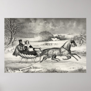 Poster Affiche/impression "Sleigh Ride"