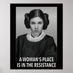 Poster (affiche) La place de la femme est dans la résista