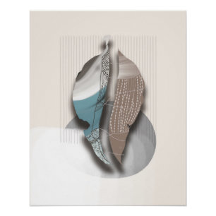 Poster affiche_objet_8_feuilles d'automne_1 brillante