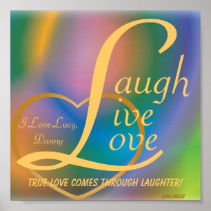 Poster Affiche-Personnaliser vivante d'amour de rire