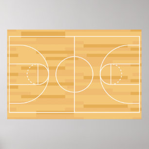 Poster Afficher vos couleurs - Basketball
