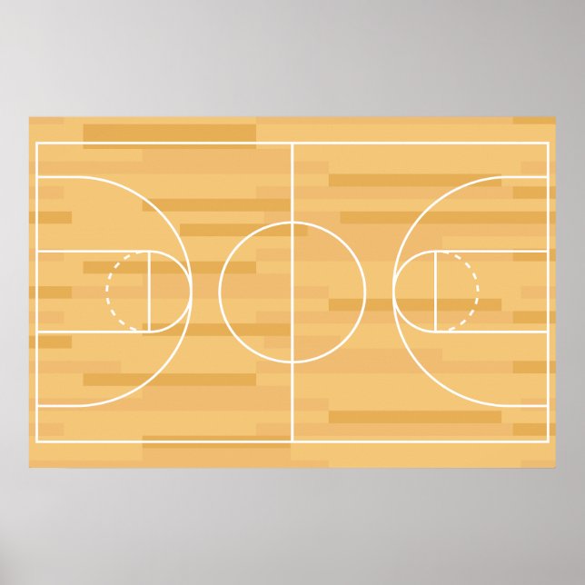 Poster Afficher vos couleurs - Basketball (Devant)