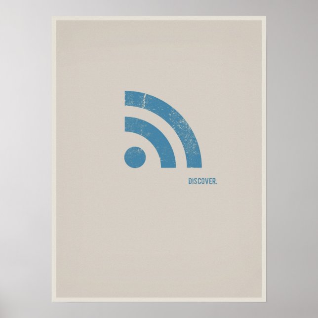 Poster Afficheur minimaliste RSS (Devant)