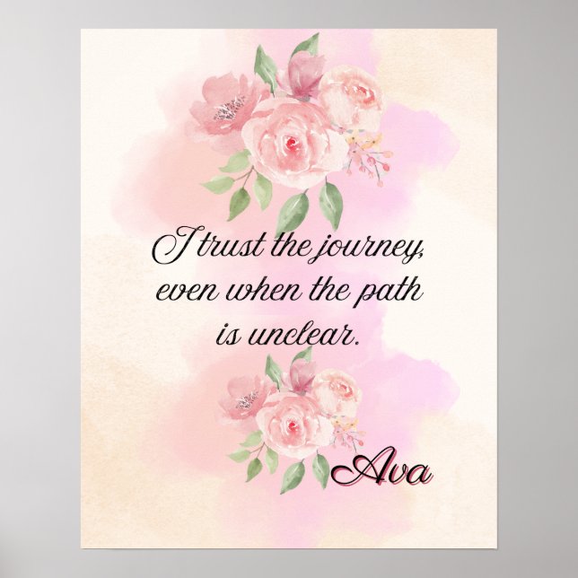 Poster Affirmation Faith: (Devant)