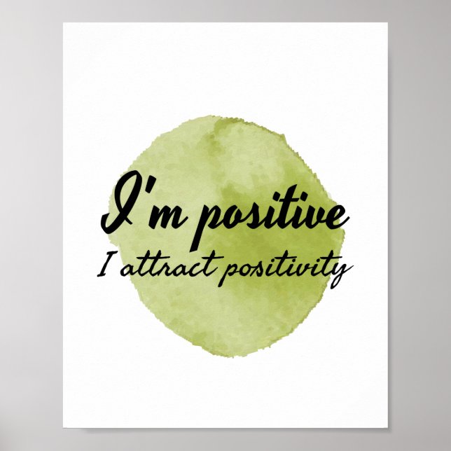Poster affirmation motivationnelle d'acceptation personne (Devant)