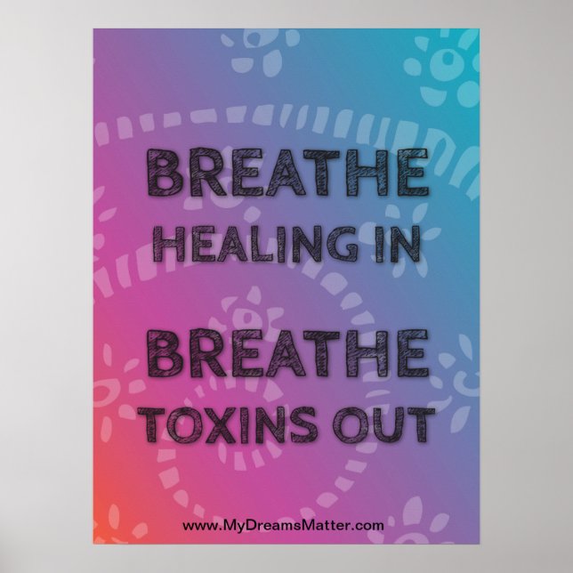 Poster Affirmation Positive Manifest Santé corporelle par (Devant)