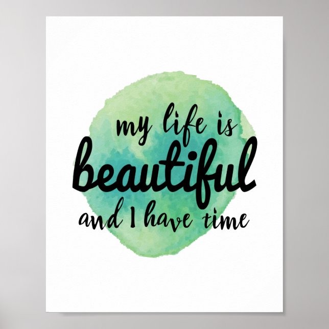 Poster affirmations d'amour personnel pour l'acceptation  (Devant)