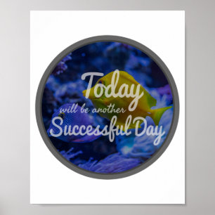 Poster affirmations inspirantes quotidiennes pour le succ