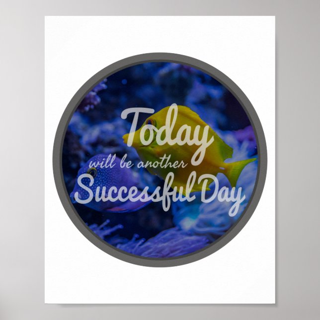 Poster affirmations inspirantes quotidiennes pour le succ (Devant)