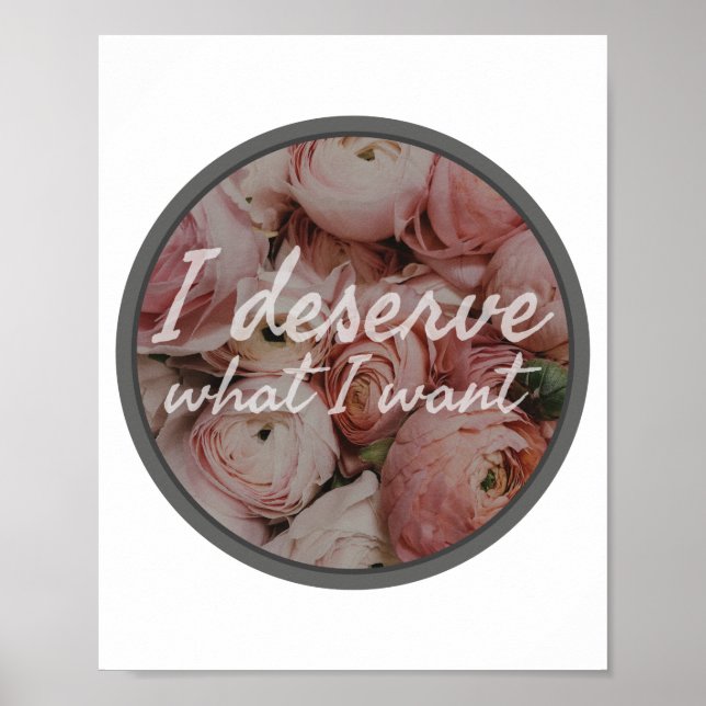 Poster affirmations inspirantes quotidiennes pour le trav (Devant)