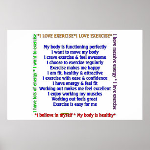 Poster Affirmations positives