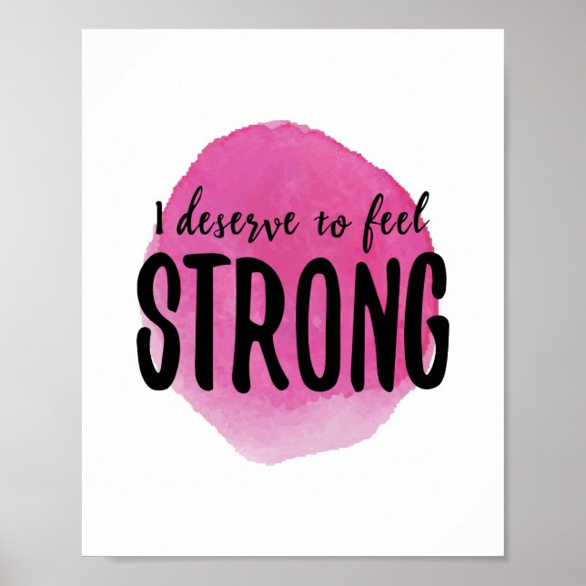 Poster affirmations positives du matin pour travailler du (Devant)