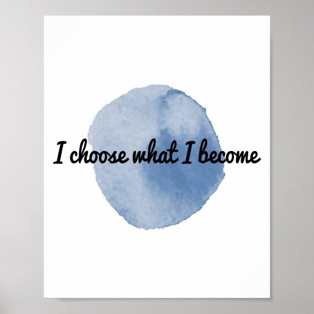 Poster affirmations positives du matin pour travailler du (Devant)