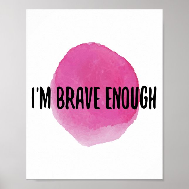 Poster affirmations positives pour les autosoins (Devant)