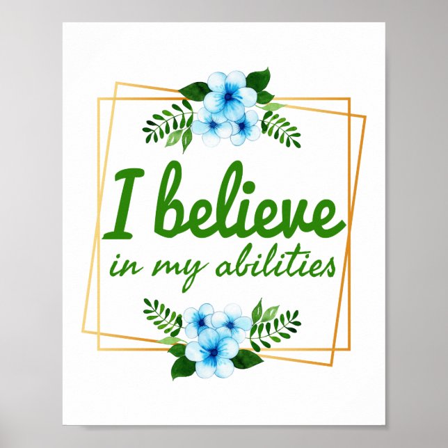 Poster affirmations positives pour les travailleurs du se (Devant)