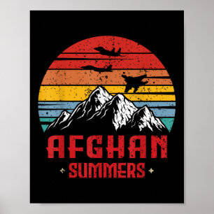 Poster Afghan Summers Vétérinaire Chemise Drôle Amusant A